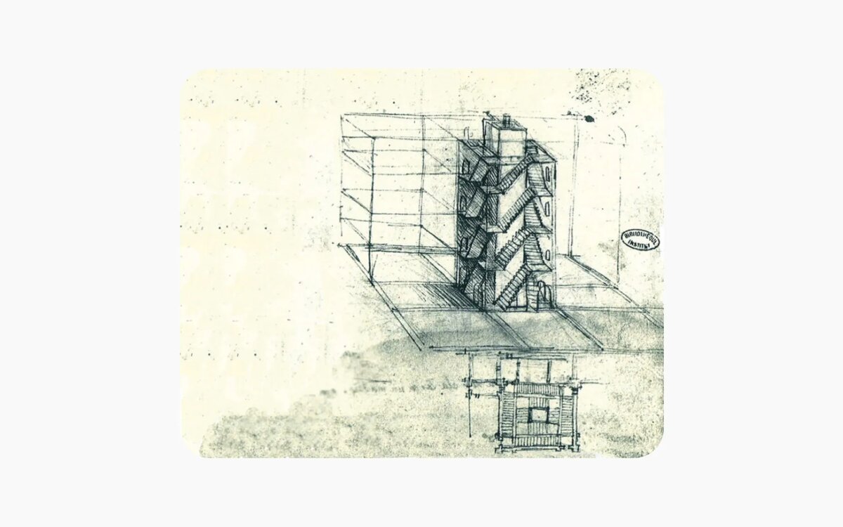 Чертежи идеального города Леонардо да Винчи

