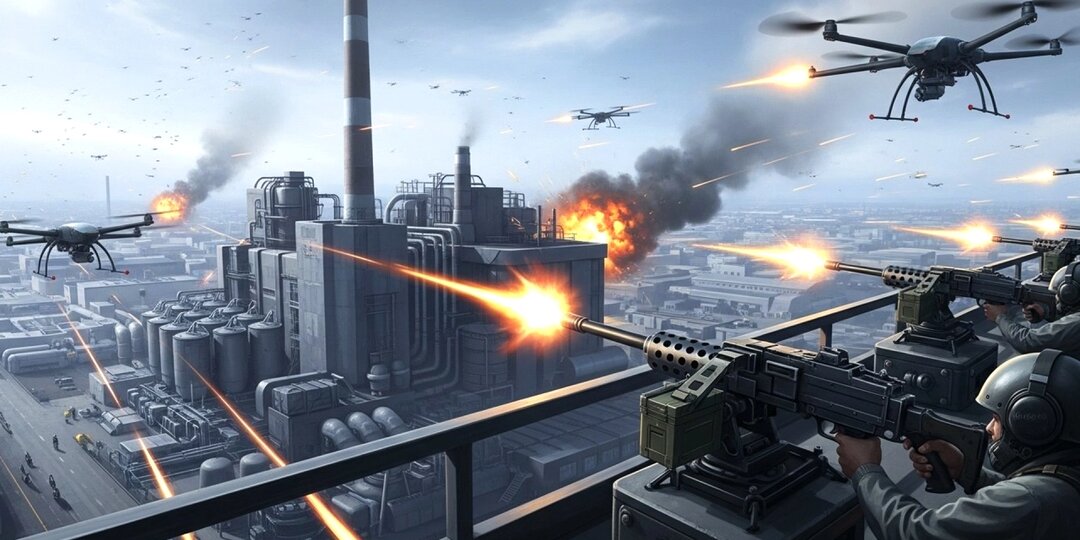 Массированная атака украинских дронов обрушилась на города Краснодарского края: ранены два человека, горит резервуар с горючим