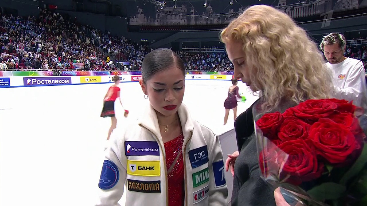    Аделия Петросян. Фото: стоп-кадр прямого эфира "Первого канала"