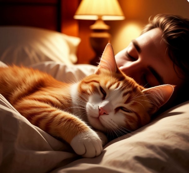 Почему кошка выбирает спать именно с вами по ночам? Разгадываем кошачьи тайны