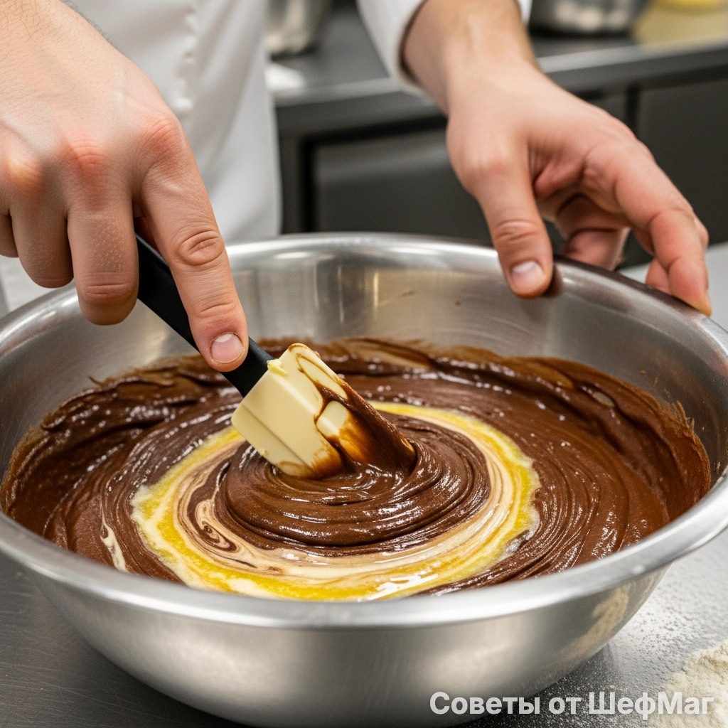 Масло делает бисквит влажным без пропитки.