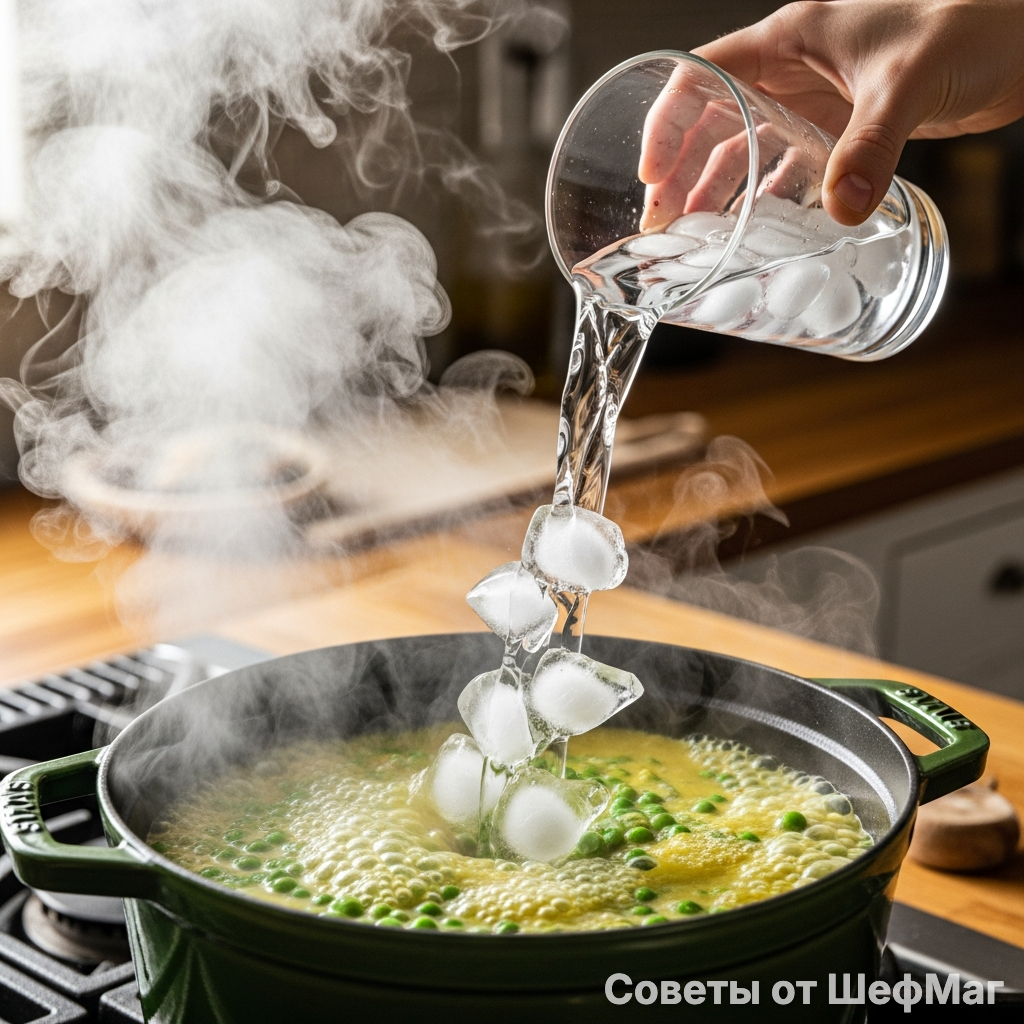 Ледяная вода работает лучше любой соды.