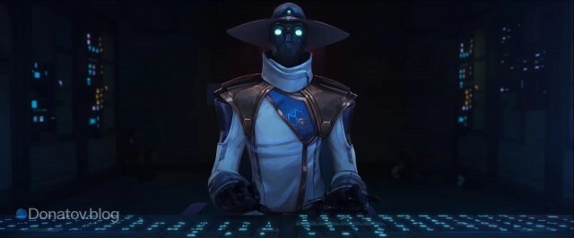    Иллюстрация агента Cypher из синематика Valorant