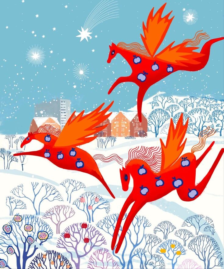 2. В зимних яблоках.