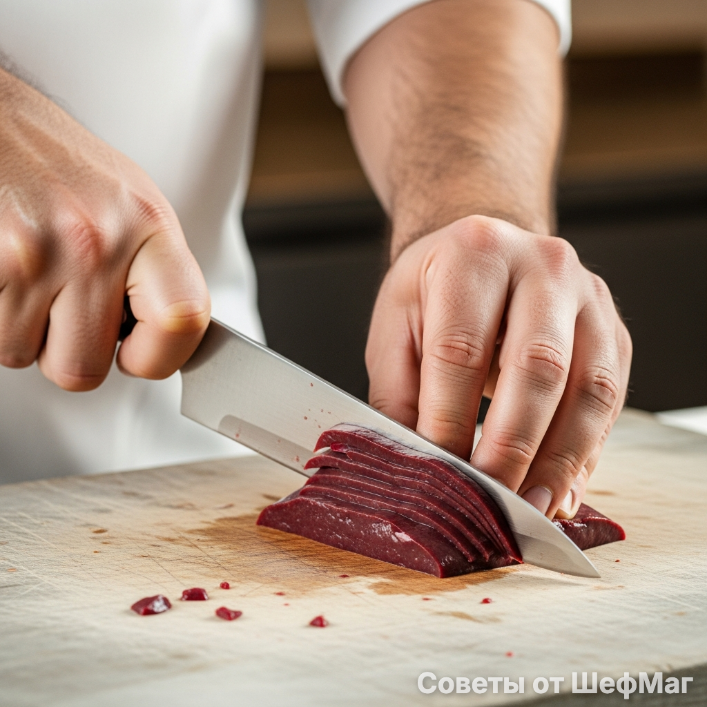 Нарезка соломкой — ключ к аутентичной текстуре салата.