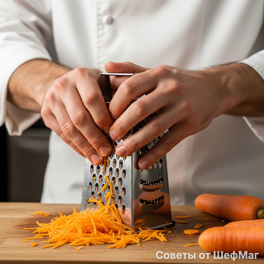 Количество моркови должно быть почти равным количеству рыбы.