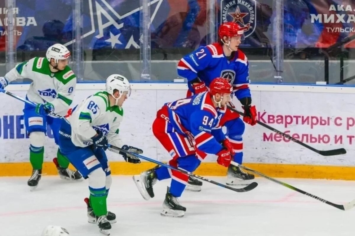    Тульский АКМ одержал «сухую» победу над «Торосом» в домашнем матче ВХЛ