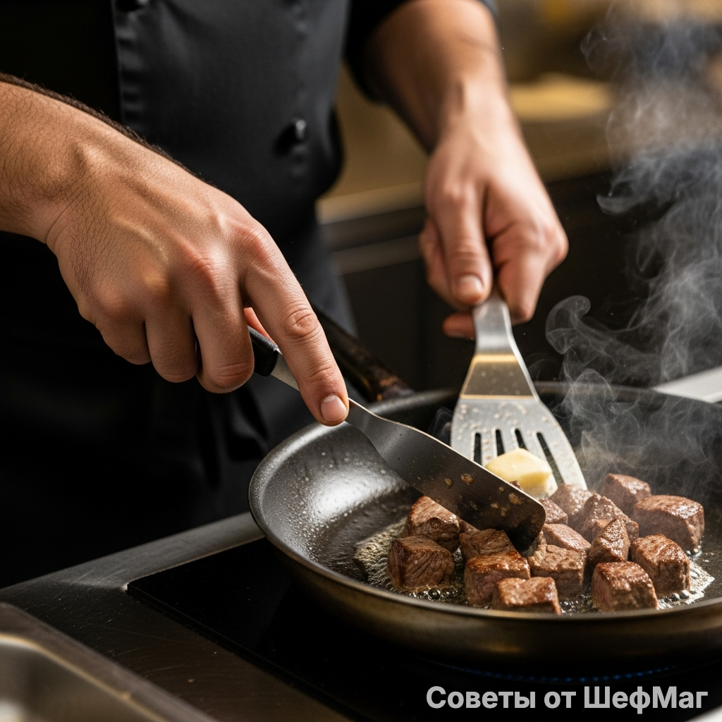 Корочка на мясе — это гарантия того, что сок останется внутри.