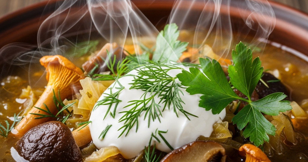 Жесткая капуста и «стеклянный» картофель? Техника томленых Щей с грибами за 90 минут