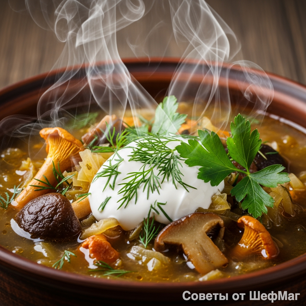 Щи должны быть густыми: ложка стоит, аромат манит.