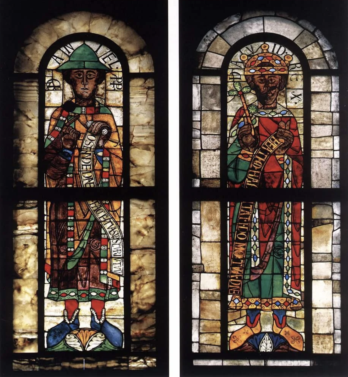 Окна Пророков, Аугсбургский собор, Бавария, Германия. Самые старые сохранившиеся витражи в мире (1065)