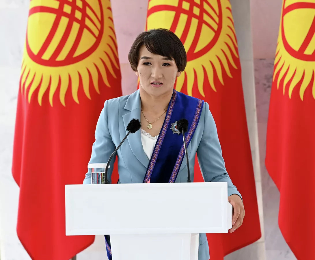   Айсулуу Тыныбекова, кыргызская спортсменка, борец вольного стиля, мастер спорта международного класса по женской вольной борьбе, многократная чемпионка Кыргызтана.