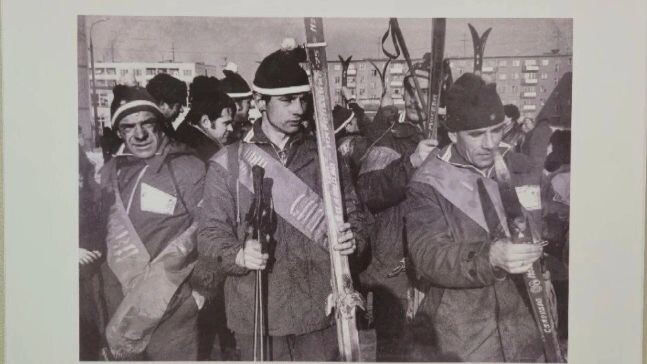    Участники лыжного пробега в Ростове Великом. Фото 1976 года из фондов МВК им. Шемановского