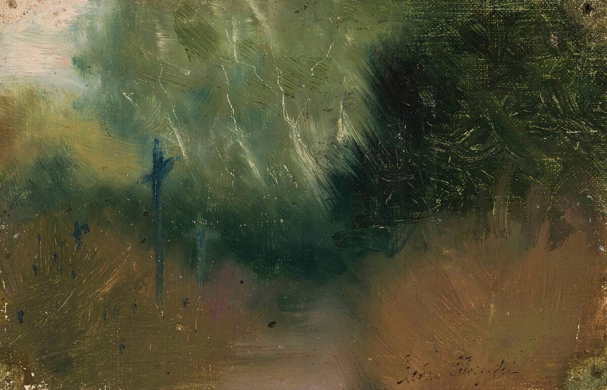     Чеслав Пелчинский. Кладбище в сумерках