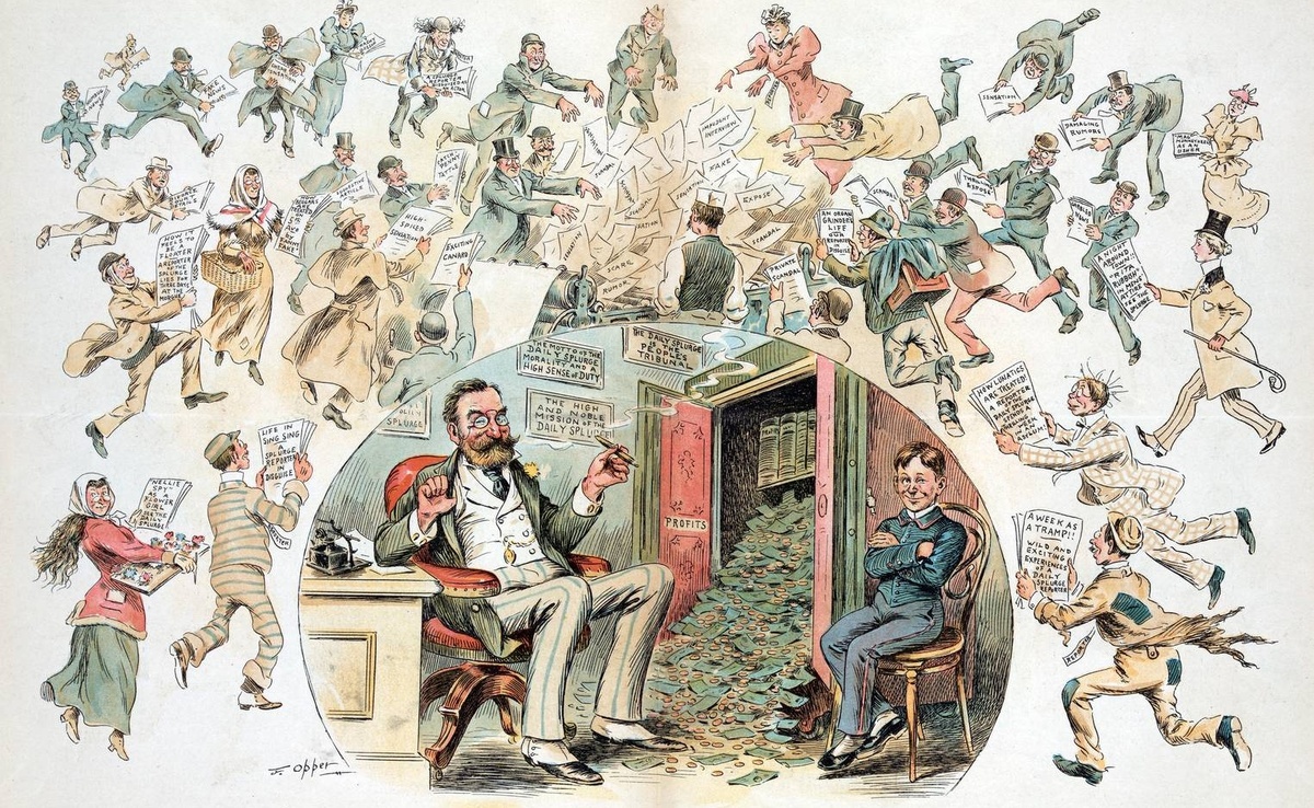     Фредерик Берр Оппер. Источник фальшивых новостей. 1894   
undefined