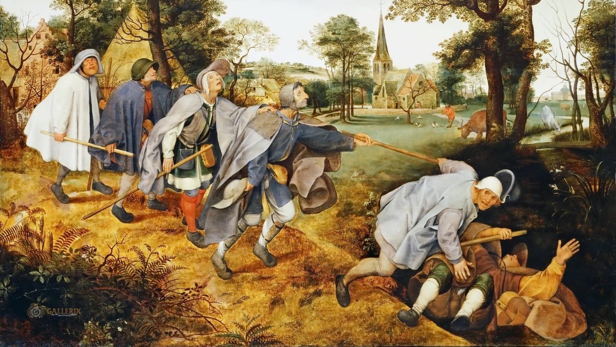     Питер Брейгель Старший. Притча о слепых. 1568   
undefined