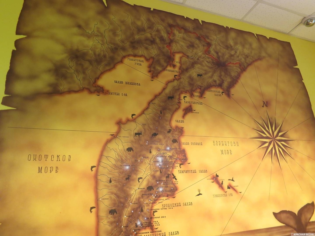     Карта полуострова Камчатка. Центр и север.   
Андрей © ИА Красная Весна