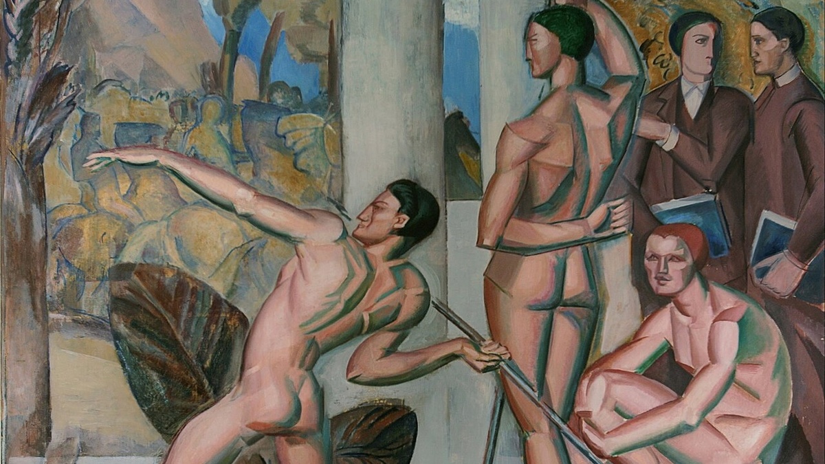     Георг Паули. В здоровом теле здоровый дух (фрагмент). 1912