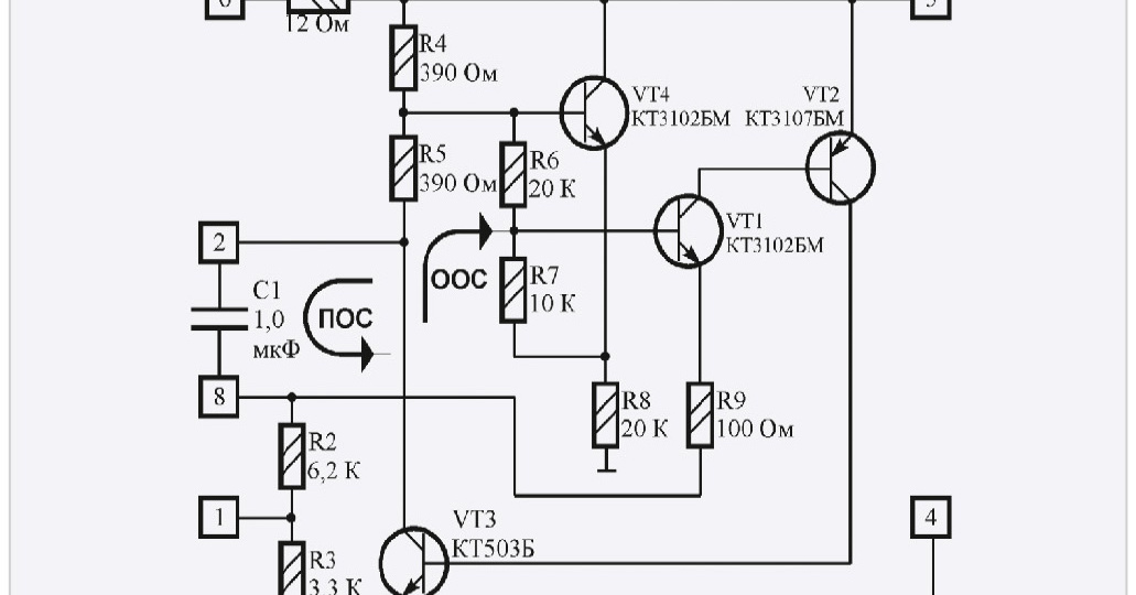 Применение ИМС LM3909 в типовом и нестандартном включении