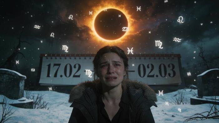 Коридор затмений 2026: знаки, которым будет особенно тяжело до 2 марта. Обложка © Gemini Nano Banana