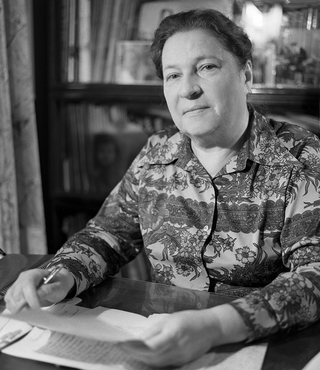    Лауреат Сталинской премии, киносценарист, писатель Агния Львовна Барто. 1972 / Владимир Савостьянов / ТАСС