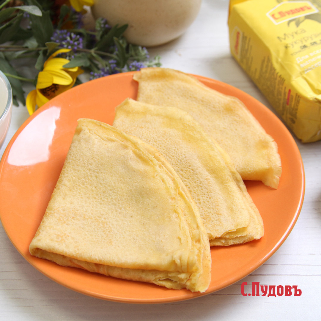 Блины с кукурузной мукой