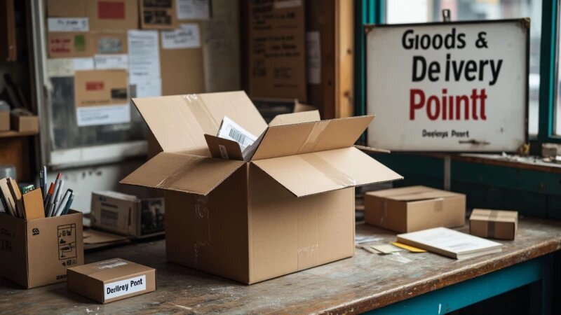     Посылка. Коробка. Упаковка. Пункт выдачи заказов. Маркетплейс. Заказ Нейросети