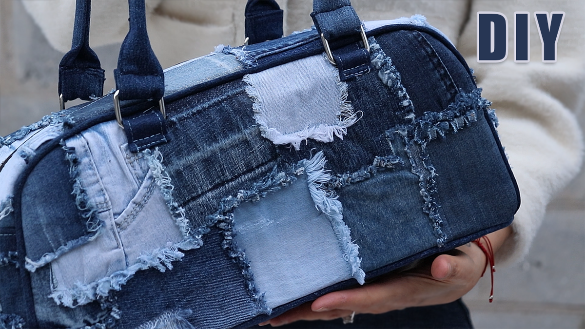сумка своими руками из джинсовых обрезков