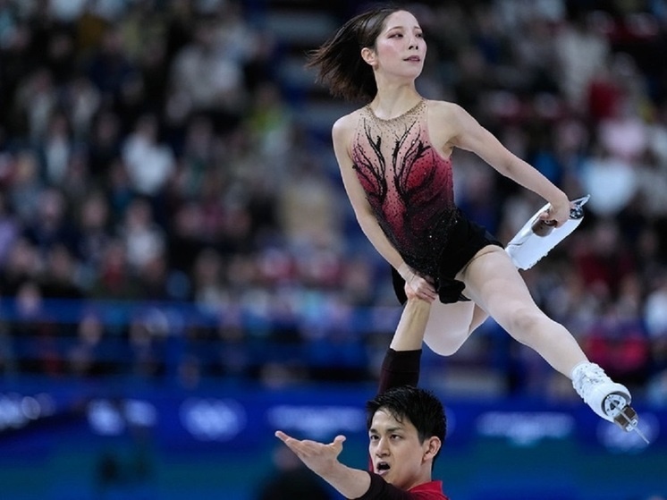     Ошибка Рику Миура и Рюичи Кихара в короткой программе на Играх-2026 / фото: AP