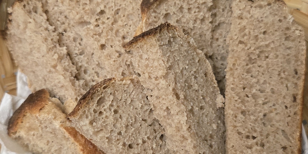 Серый формовой хлеб на закваске🍞🌾