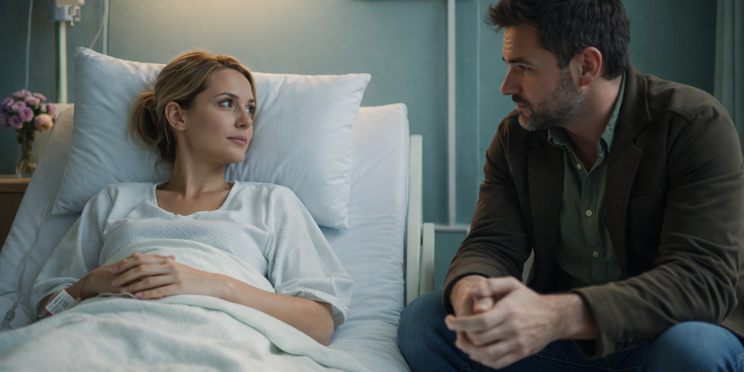 — Наташ, раз уж ты всё равно здесь лежишь... может, перепишешь фирму на меня? Чтоб в семье осталось, — сказал бывший муж прямо у больничной