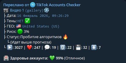 Бот для отслеживания статистики аккаунта в ТТ.