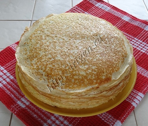 Блинчики заварные на кефире