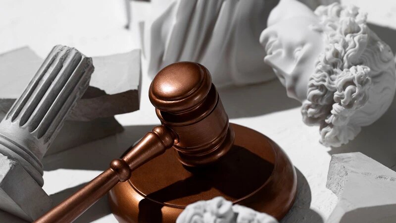     Молоток судьи, гипсовые фигуры. Фото: ru.freepik.com, автор freepik.