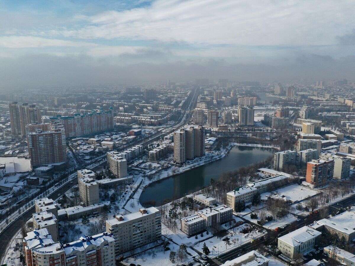    Снег в Краснодаре | © РИА Новости / Виталий Тимкив