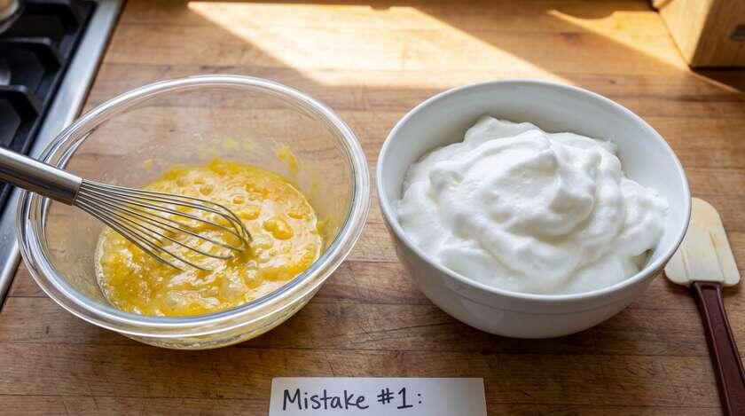 Рис1. Ошибка ленивое взбивание яиц