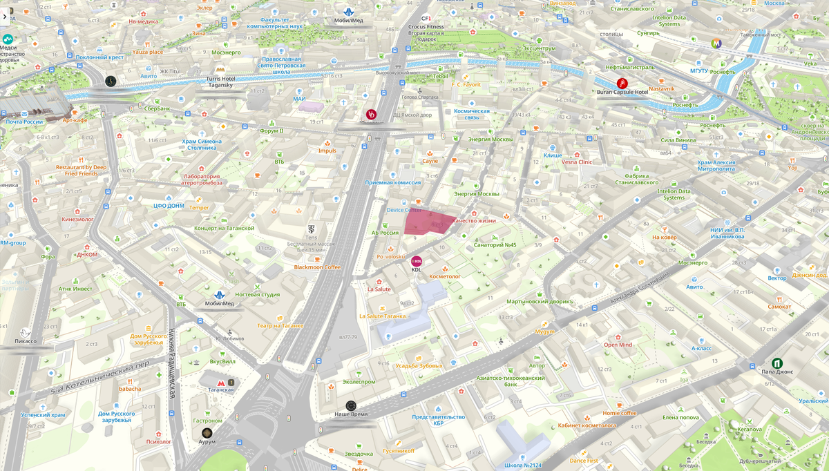 Пятно застройки ЖК Дом на Аристарховском