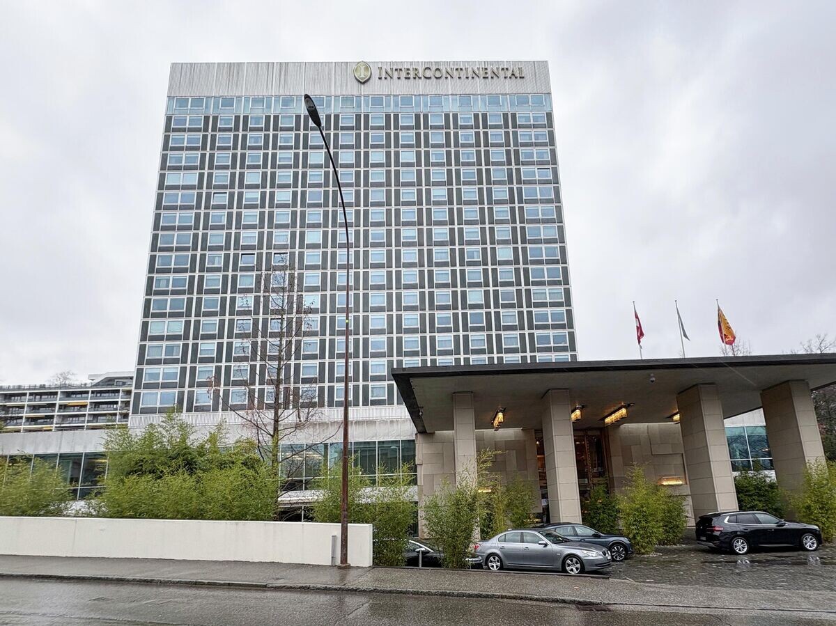    Отель "Интерконтиненталь" в Женеве, где 17-18 февраля пройдет новый раунд переговоров представителей России, Украины и США | © РИА Новости / Екатерина Чеснокова