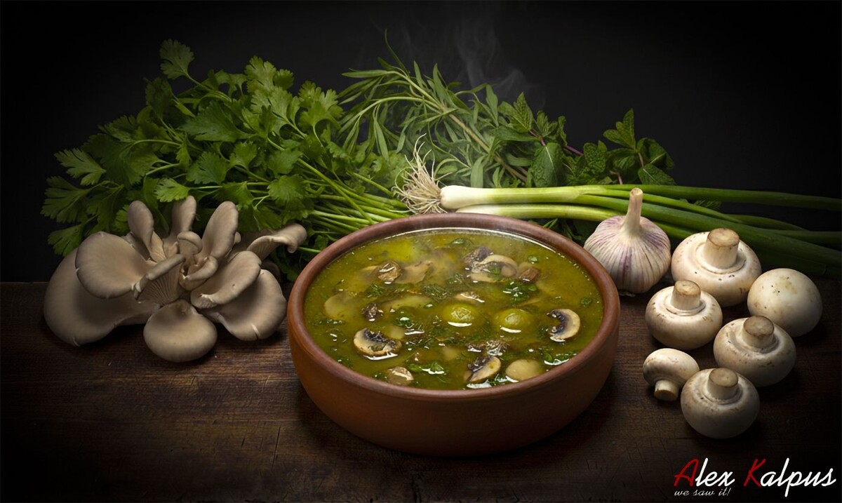 Нежный грибной вариант легендарного грузинского блюда Чакапули