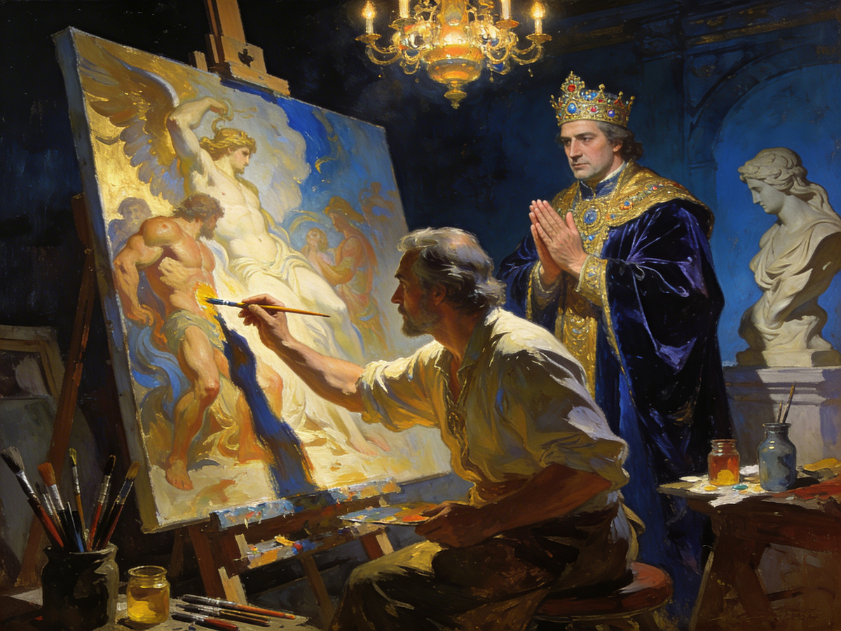 Раньше у каждого творца был богатый покровитель (а у кого не было, тот не мог позволить себе творить)