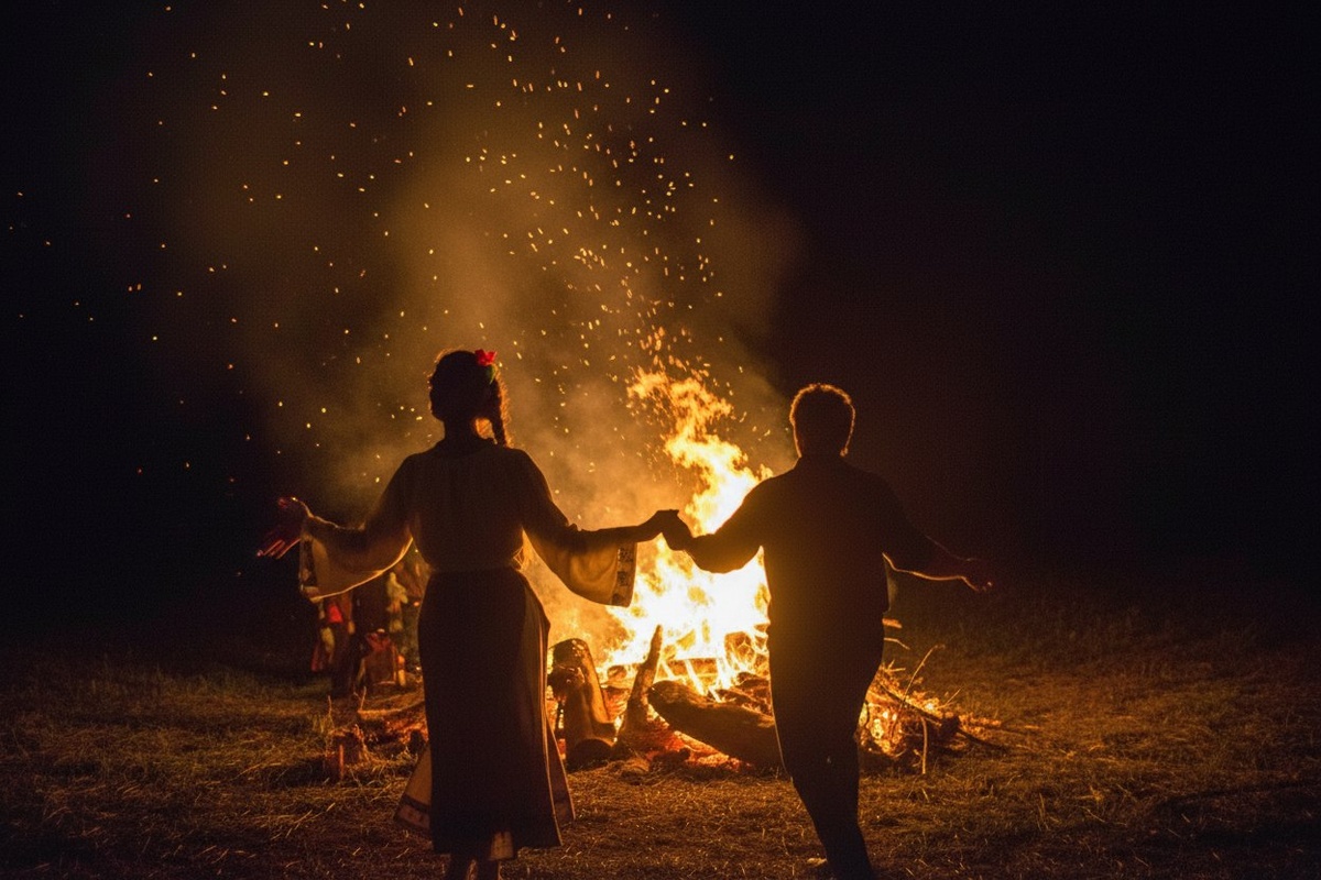 Трепет пламени, мерцающие тени, лёгкое потрескивание 