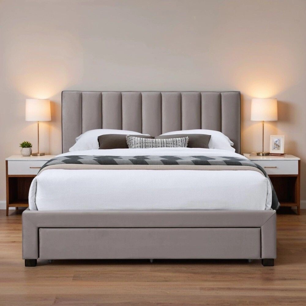 Кровать Halmar GRACE (бежевый) 140/200