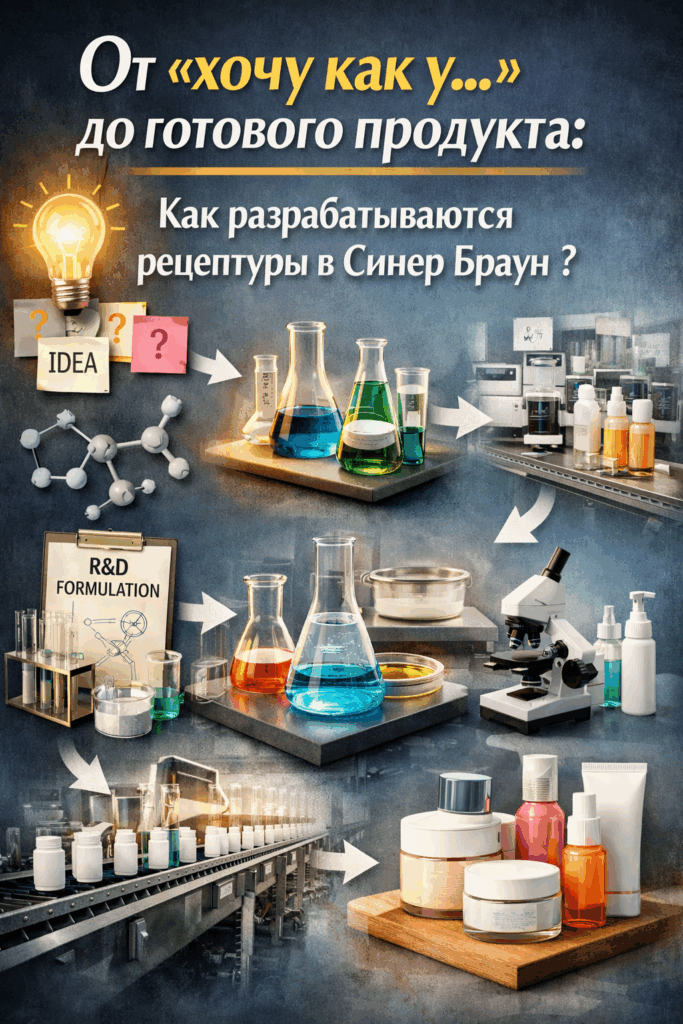    Свой бренд бытовой химии за 7 дней: как Синер Браун создает премиум-рецептуры за копейки — секреты R&D SYNERBRAUN