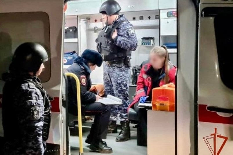     Место происшествия.. Фото: пресс-служба регионального управления Росгвардии