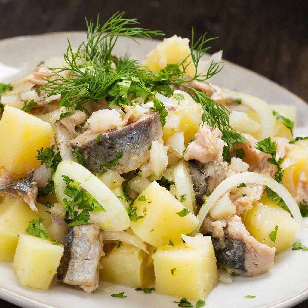 Салат из сельди с луком