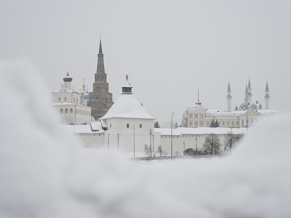    Казанский Кремль во время метели | © РИА Новости / Максим Богодвид
