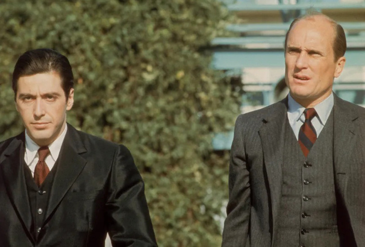    Аль Пачино и Роберт Дюваль в фильме «Крестный отец»Кадр из видео