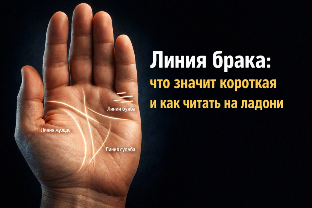    Особенности линии брака на ладони admin