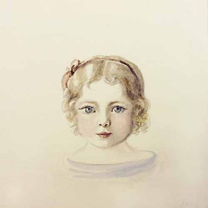 В.А.Жуковский «Портрет Александры Жуковской», 1846. Акварель  / www.nn.media