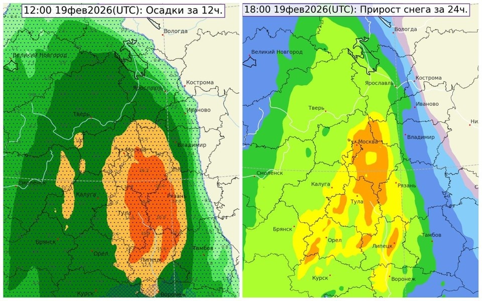    Рязанскую область 19 февраля ждет еще более сильный снегопад, чем 16-го.